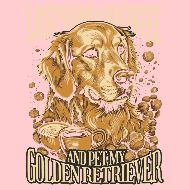 Golden Retriever Kaffeetrinker Hundebesitzer Hunde