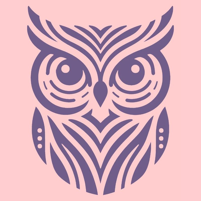 Conception de silhouette de hibou minimaliste