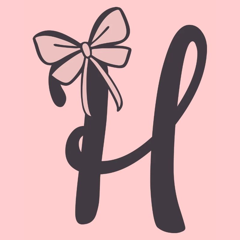 Anfangsbuchstabe H Schleifchen