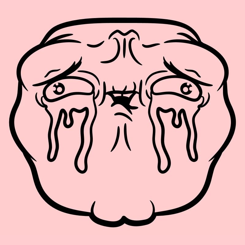Weeping sad face tears unhappy