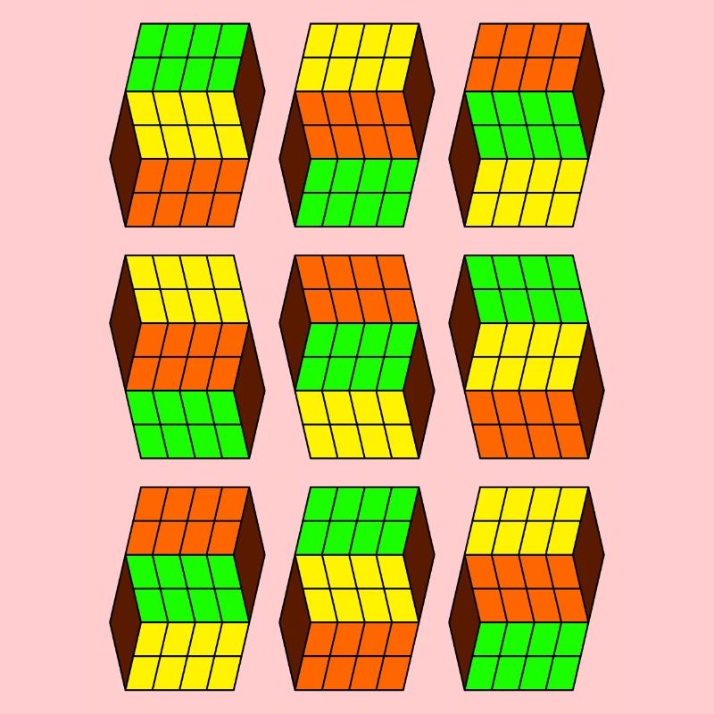 Nerd Geek Cube Geometry Impossible Shape Square