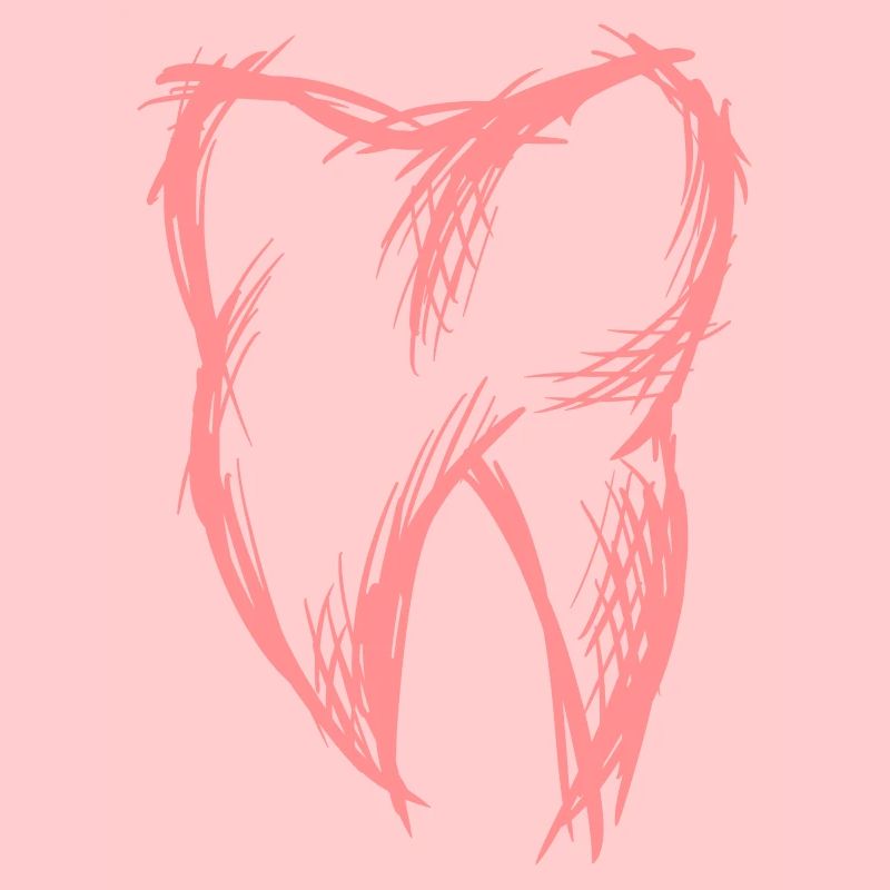 Dent, dessin, dessin à la main/peint à la main