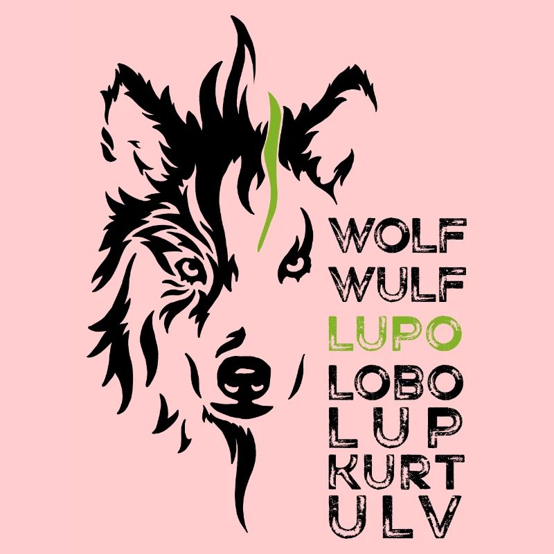 GOWILD Wolf - design allover - noir-vert
