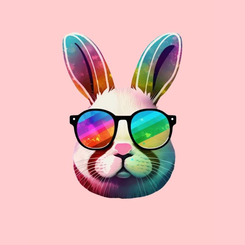 Rainbow Prism Bunny Sonnenbrille