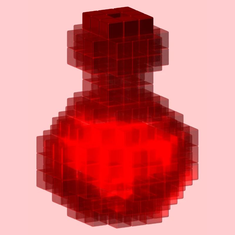 Red magical Wizard / Witch potion Halloween Cubes
