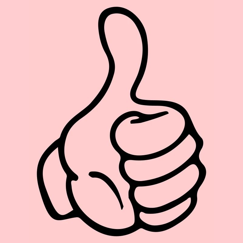 hand thumb like comic