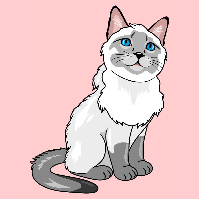 Stolze Siamkatze