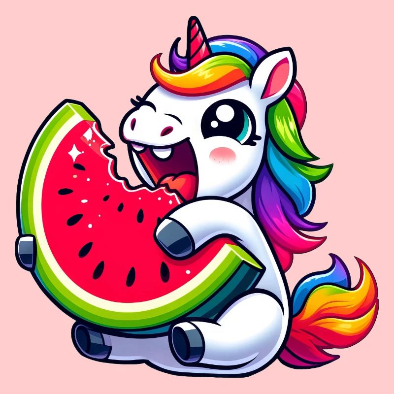 Licorne Pastèque Design d’été