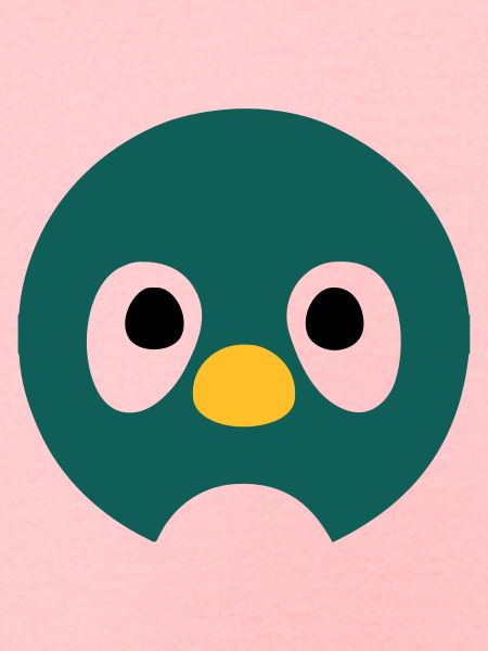 Cartoon Penguin Face