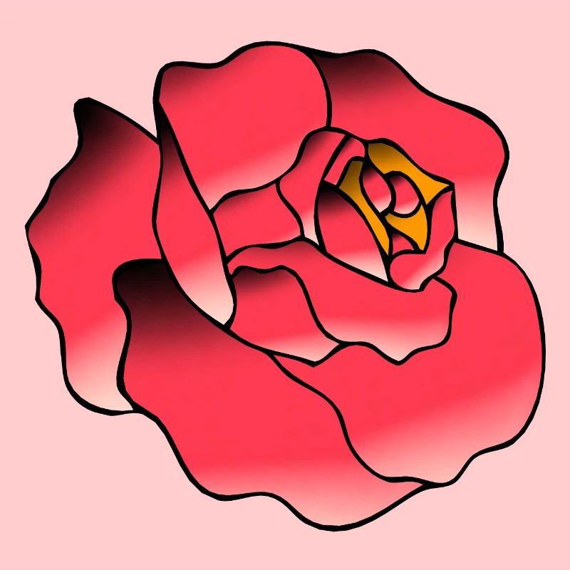 rose fleur dessin