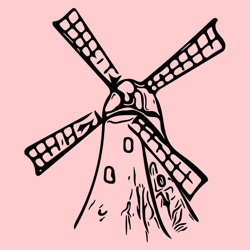 Moulin à vent vintage classique