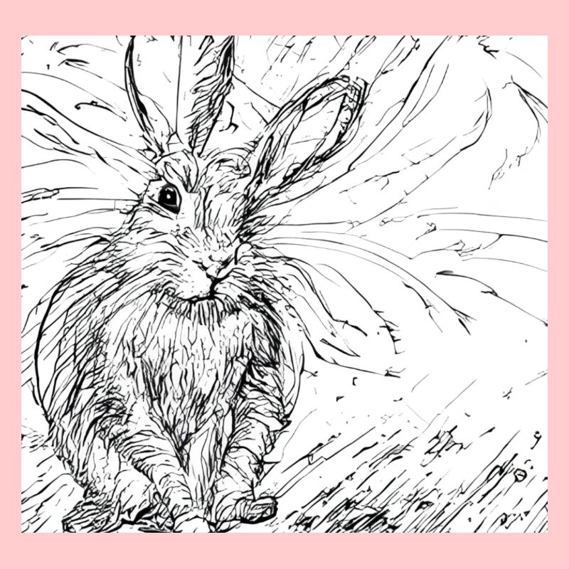 Gezeichneter Hase