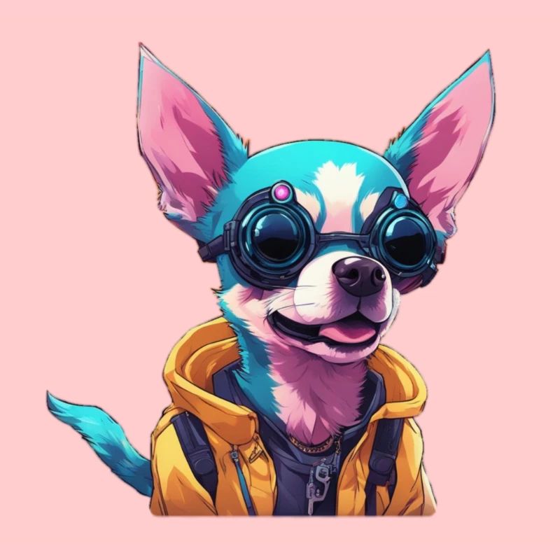 TechTails // Chien Cyberpunk
