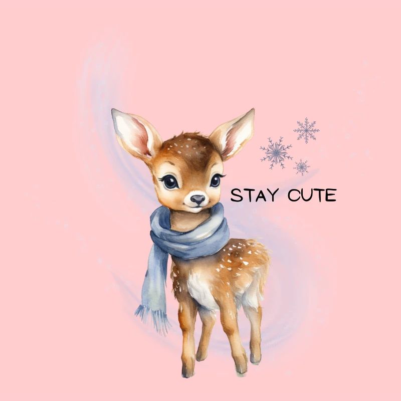 Rehkitz - Stay Cute Motiv | Weihnachtskollektion