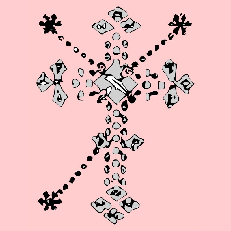Croix catholique zentangle