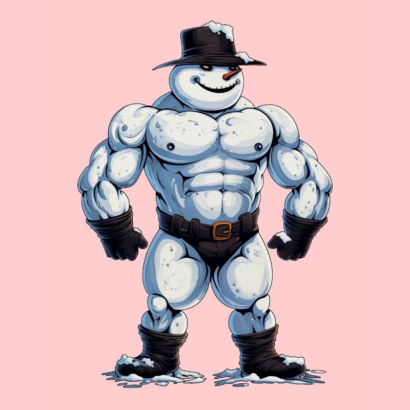 ok… Ein Bodybuilder Schneemann…