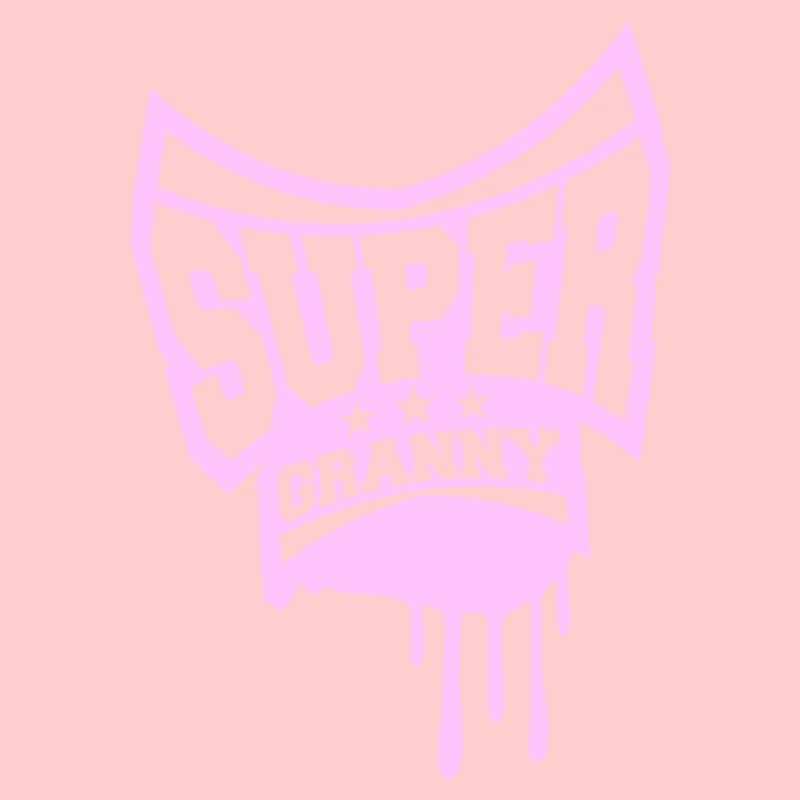 Super Granny Stempel Oma Graffiti Großmutter