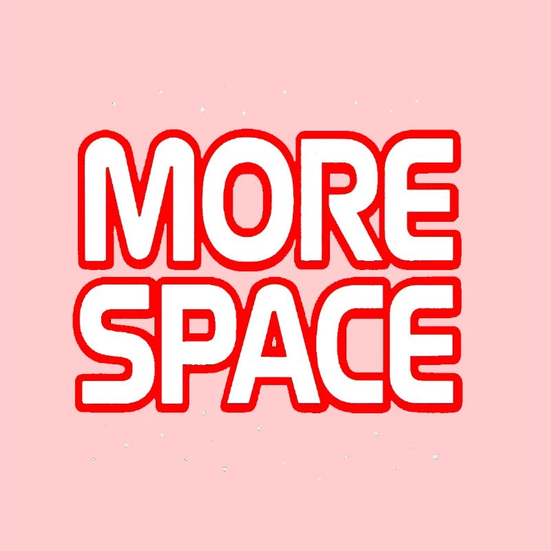 More Space Neon Text