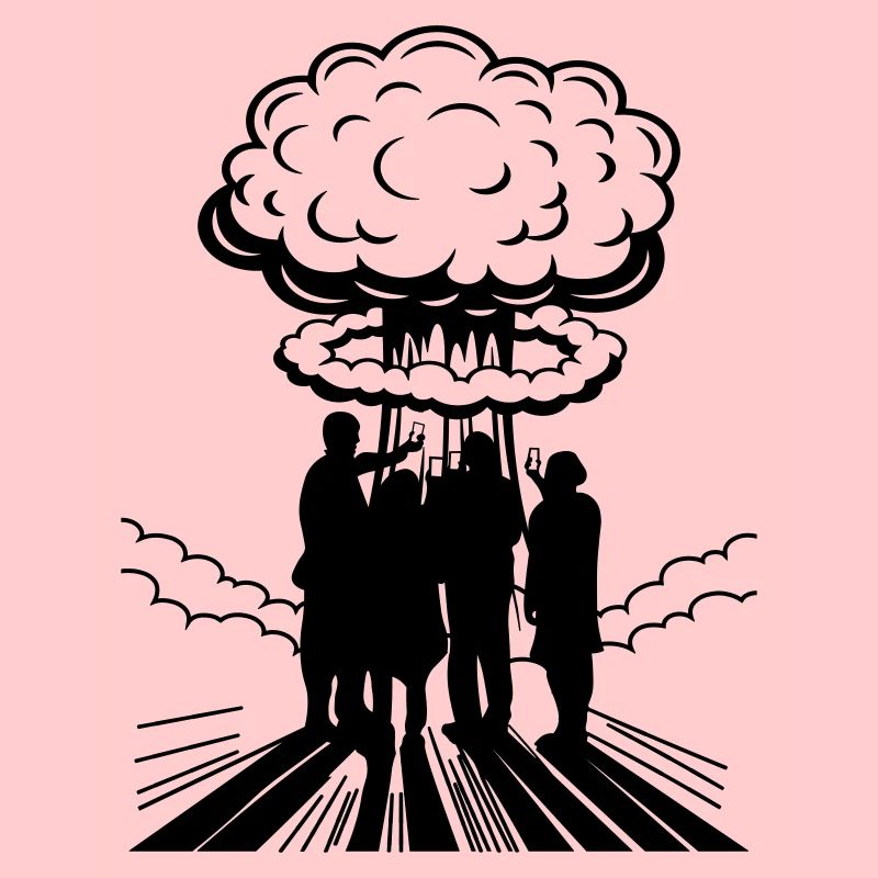 | changeable de couleur Bombe atomique Selfie Explosion nucléaire