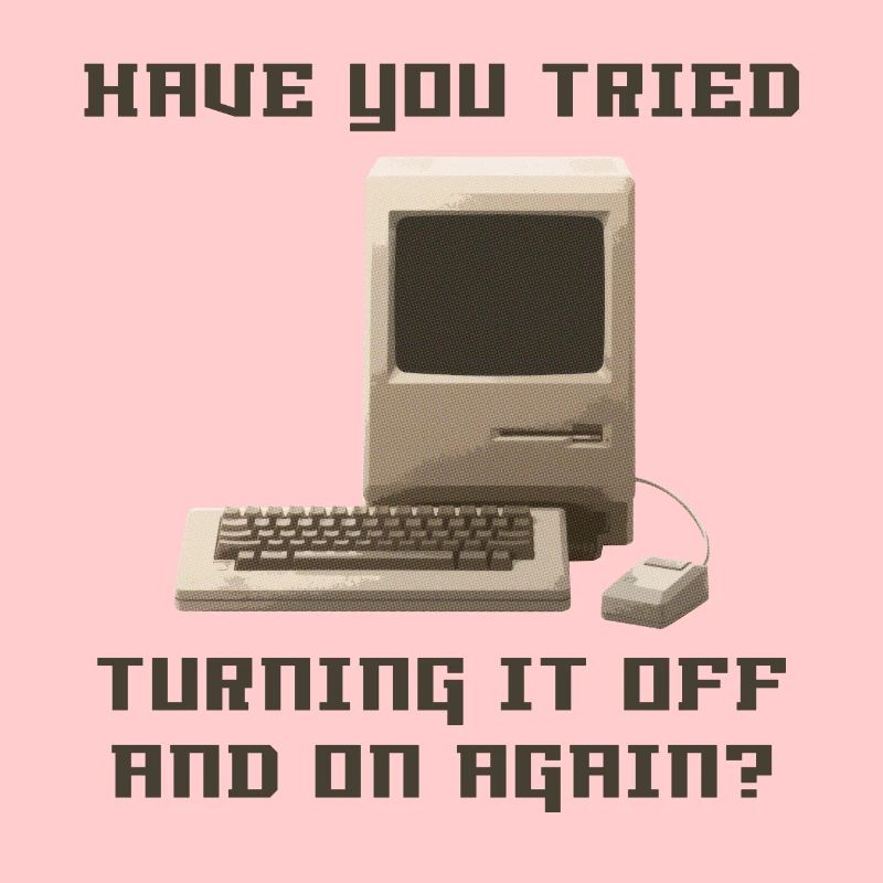 Computer off and on again