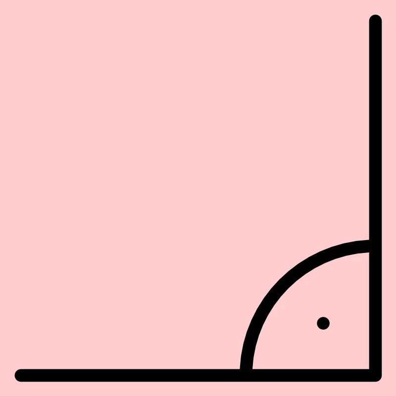 Icône de mathématiques - angle droit