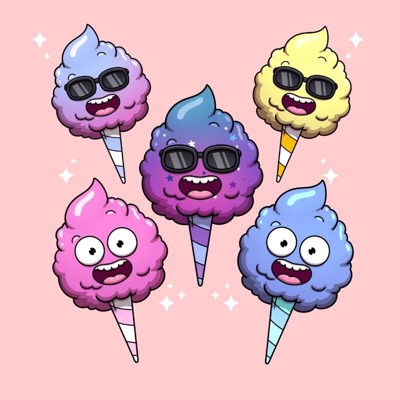 Süße Zuckerwatte