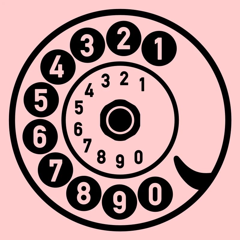 Wählscheibe Vintage Telefon anrufen Retro Technik