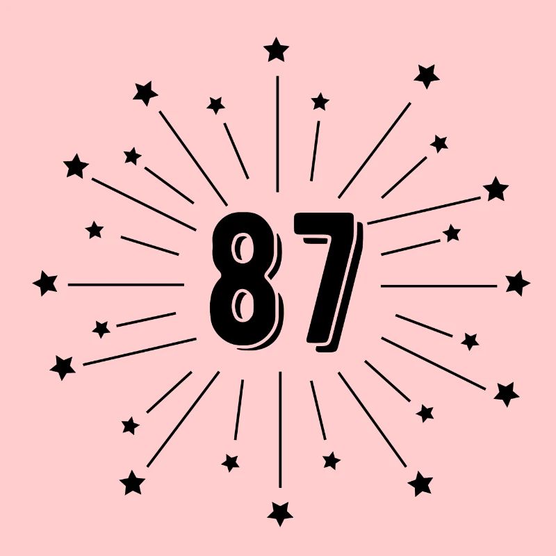 87th Starry Birthday - Gift 87 Years