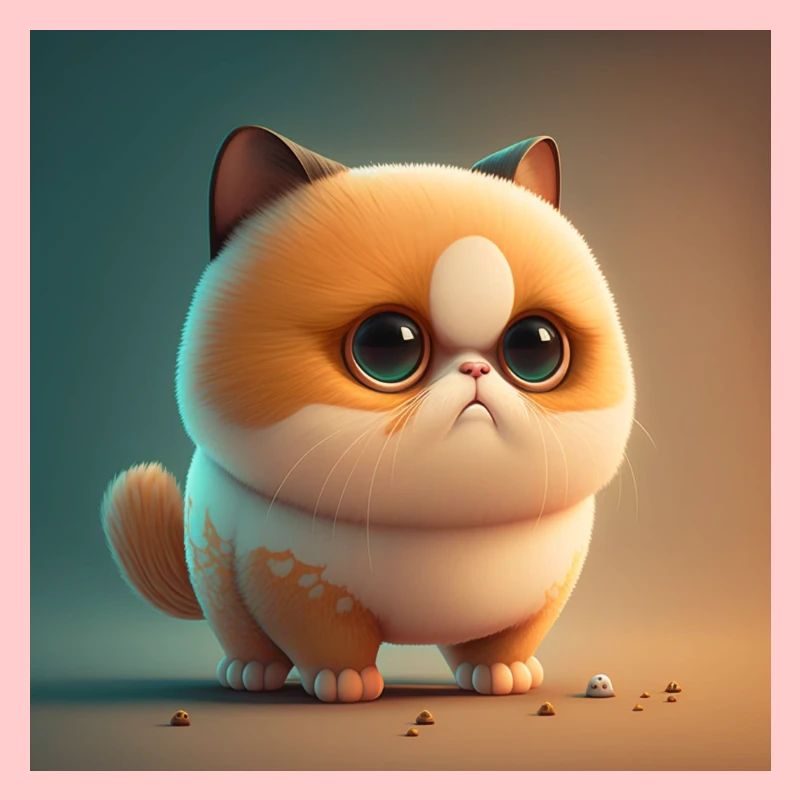 Chats mignons dans la conception de dessins animés, pour les amoureux des chats