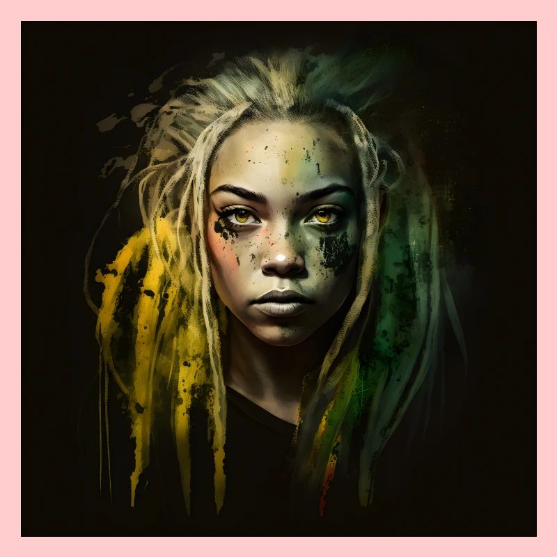 Face Frau Dreadlocks n°16
