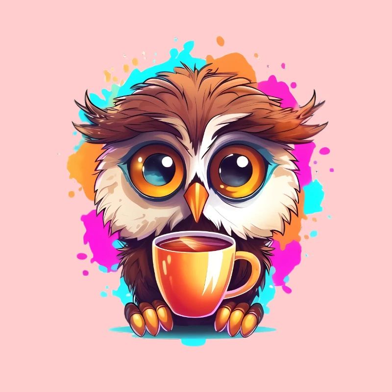 Niedliche Wachsame Eule | Nachtschwärmer Eule