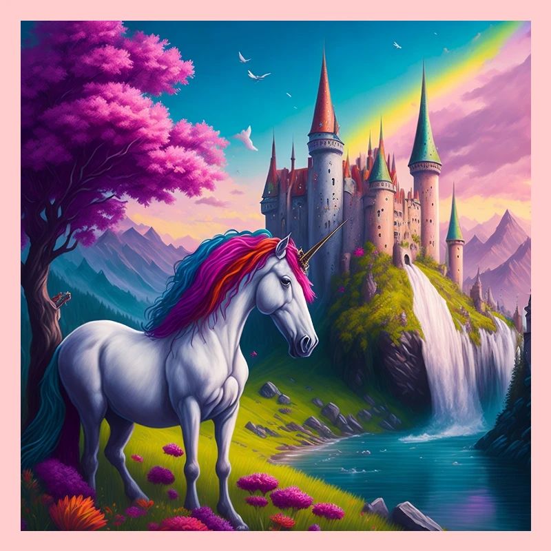 Magisches Einhorn im Wunderland