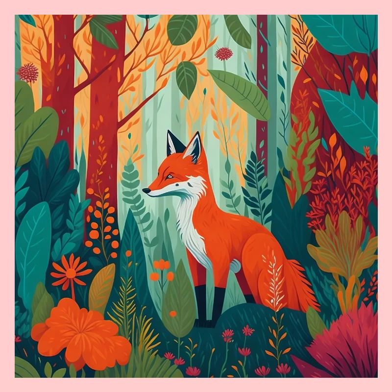 Renard dans la forêt