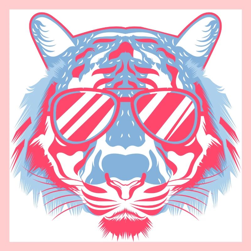 Tiger mit Sonnenbrille