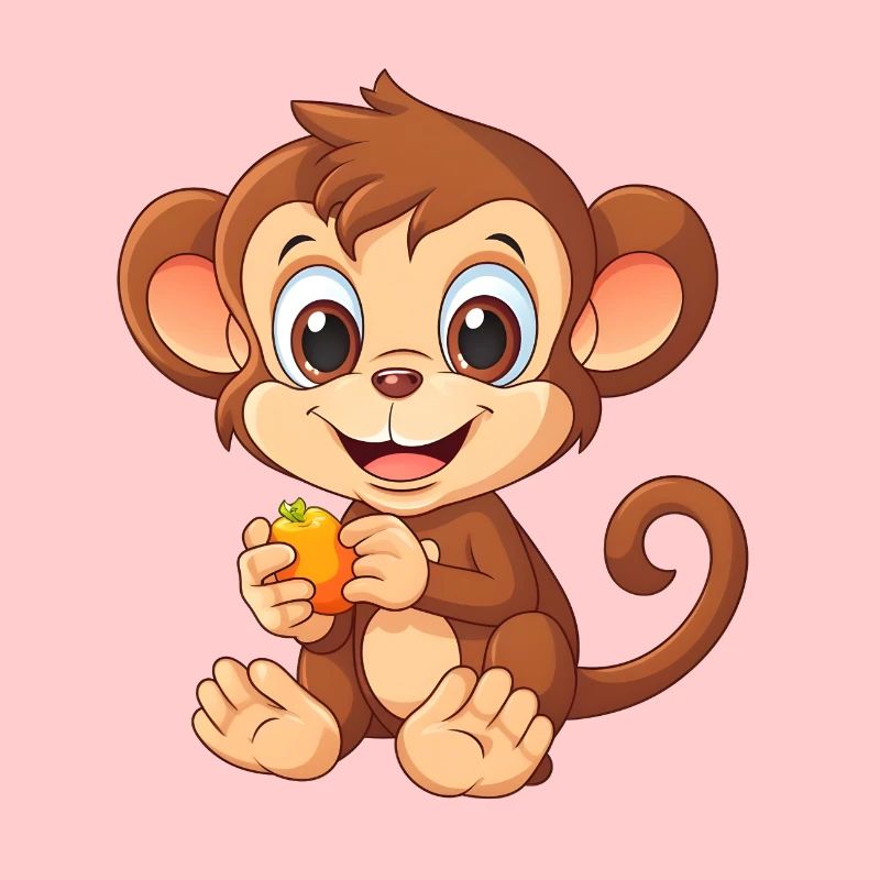 Monkey is an orange - Comicsytle