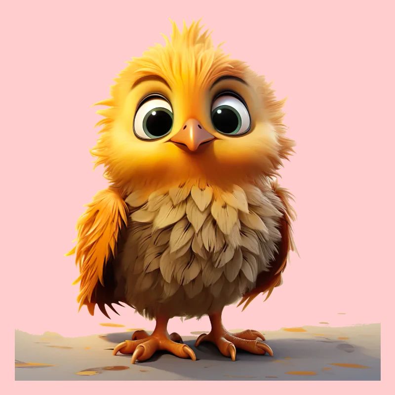 Petit poussin drôle