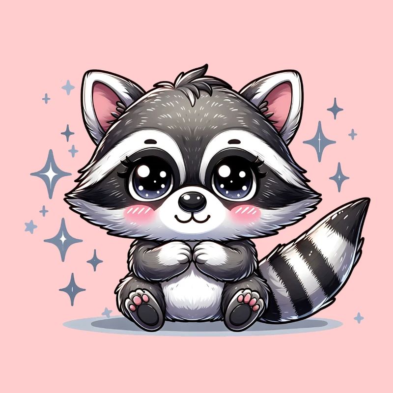 Raton laveur mignon