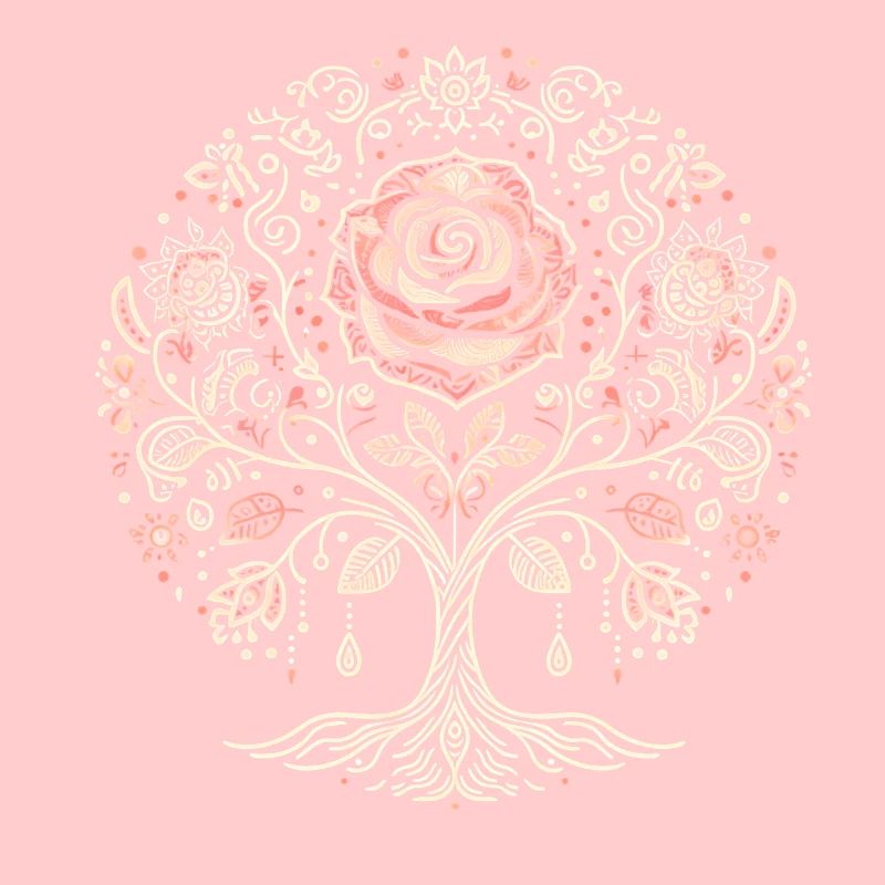 Lebensbaum-Rose Boho