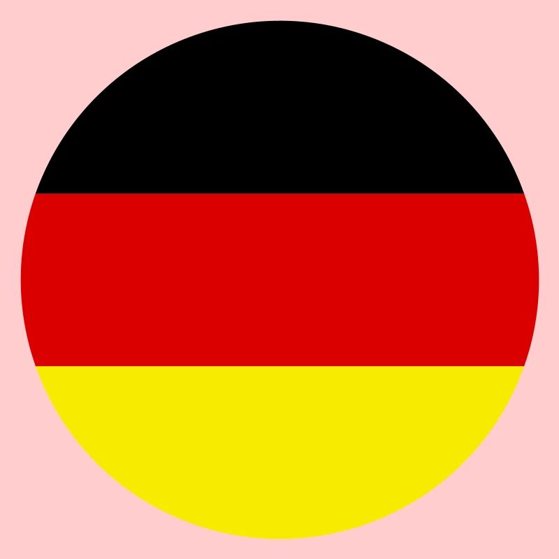 Drapeau Allemagne Allemagne Trois couleurs Vector Rond