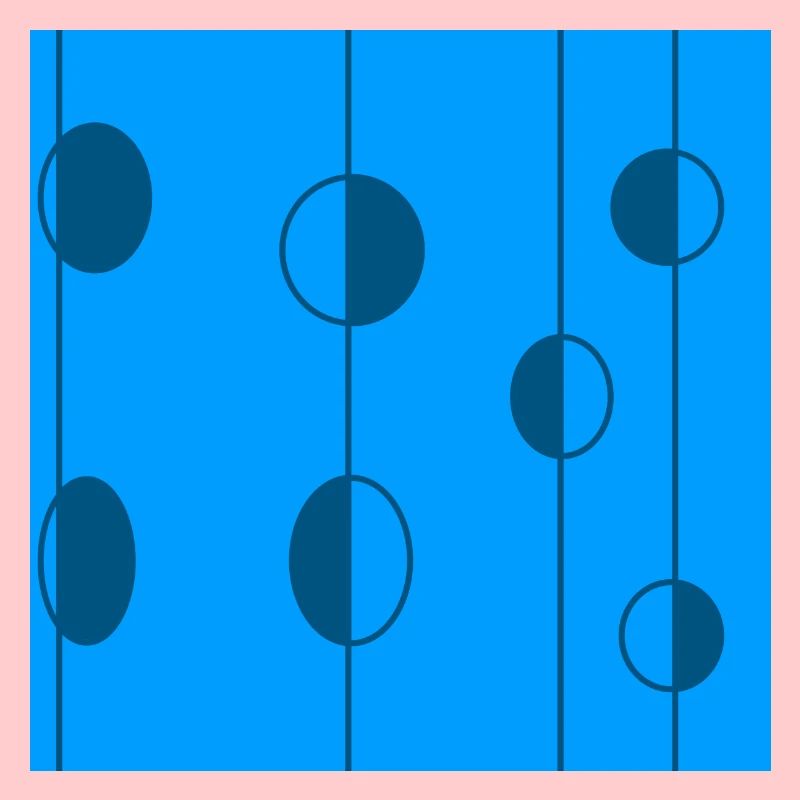 Planètes bleues alignées