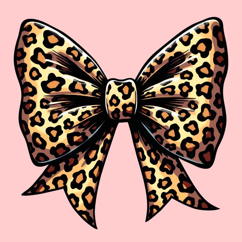 GROSSE SCHLEIFE MIT LEOPARD-TREND