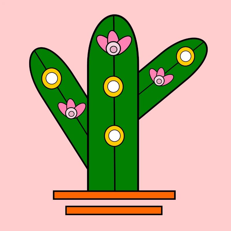 Glowing cactus