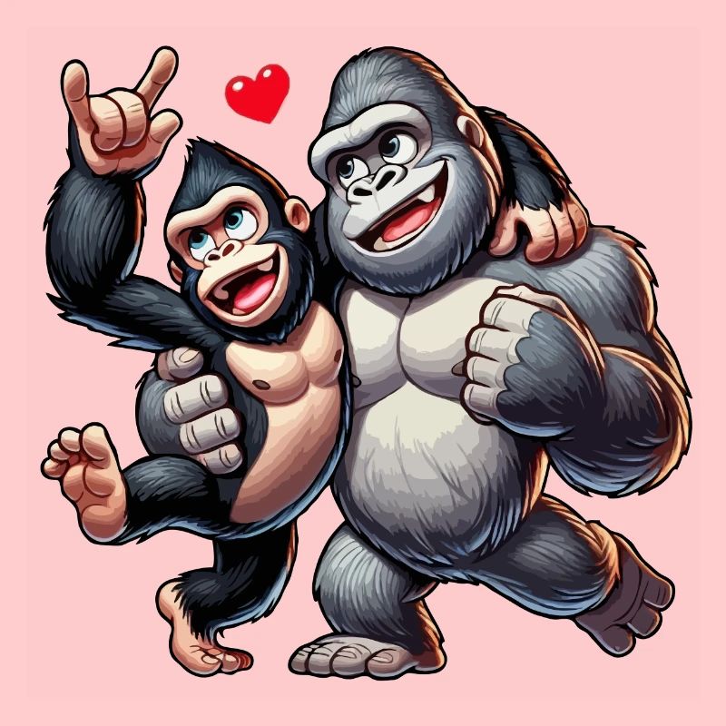 Couple de gorilles