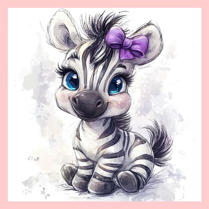 Süßes Zebra für Mädchen
