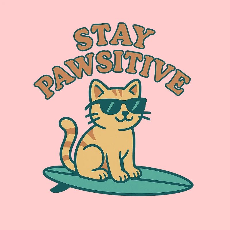 Stay Pawsitive – Cool Cat Vibes