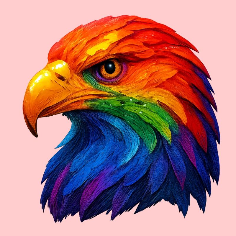 Plume de couleur Tête de pygargue à queue blanche