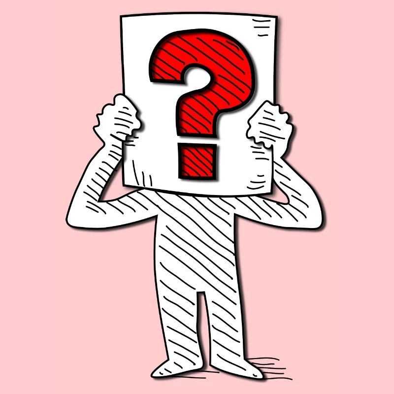 Question, point d’interrogation, auteur de questions, inconnu