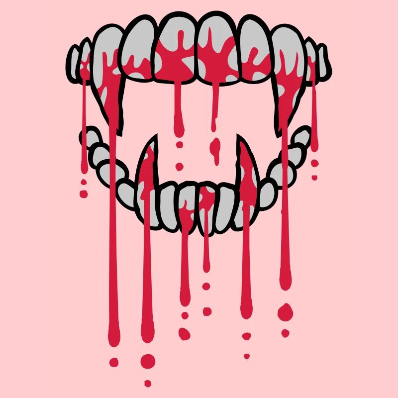 Blood drops vampire