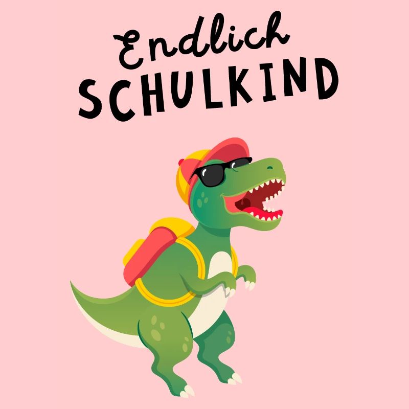Endlich Schulkind Einschulung Dinosaurier Dino