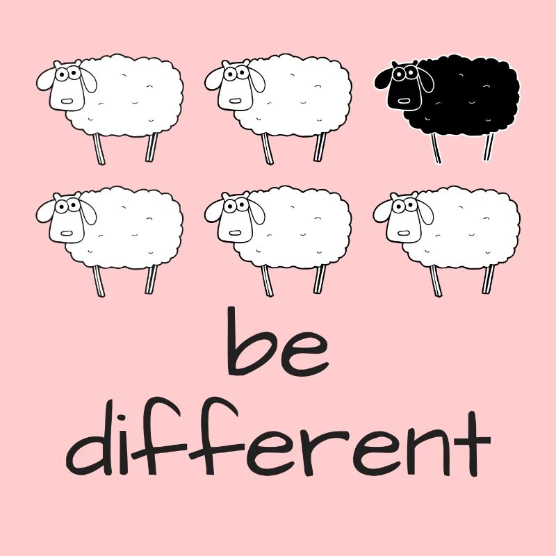 Sei anders - ein schwarzes Schaf